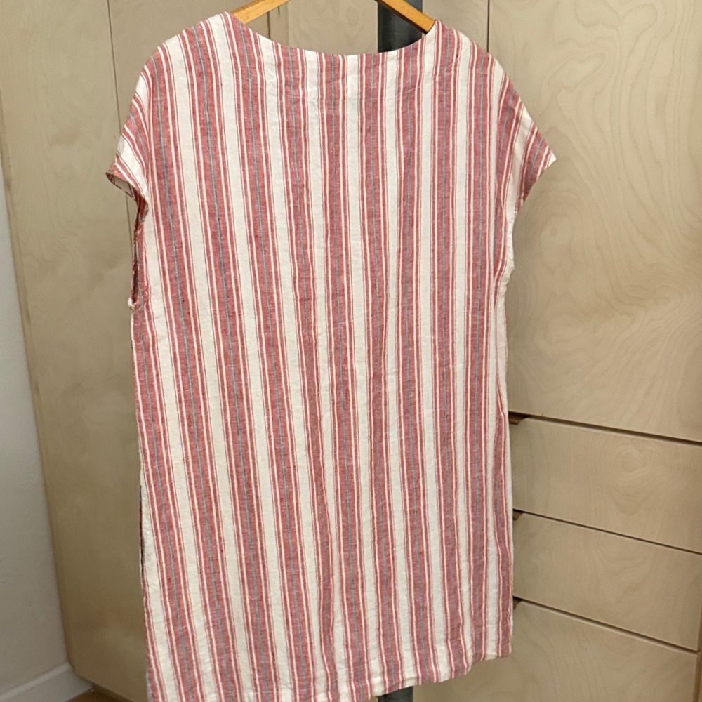 bryn Walker Striped Red and Cream Tunic - Picture 9 of 9